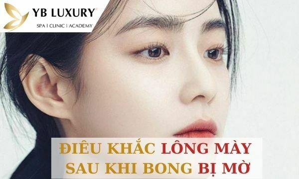 Điêu khắc lông mày sau khi bị bong mờ