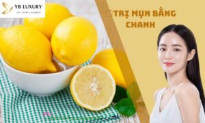 cách trị mụn bằng chanh