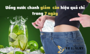 Uống nước chanh giảm cân