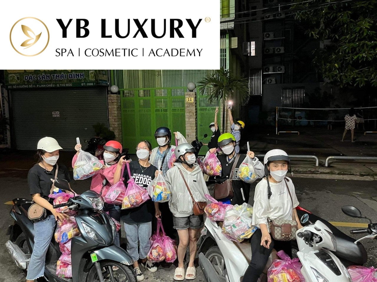 Hoạt động thiện nguyện của đội ngũ nhân viên Viện thẩm mỹ YB Spa được cộng đồng ghi nhận
