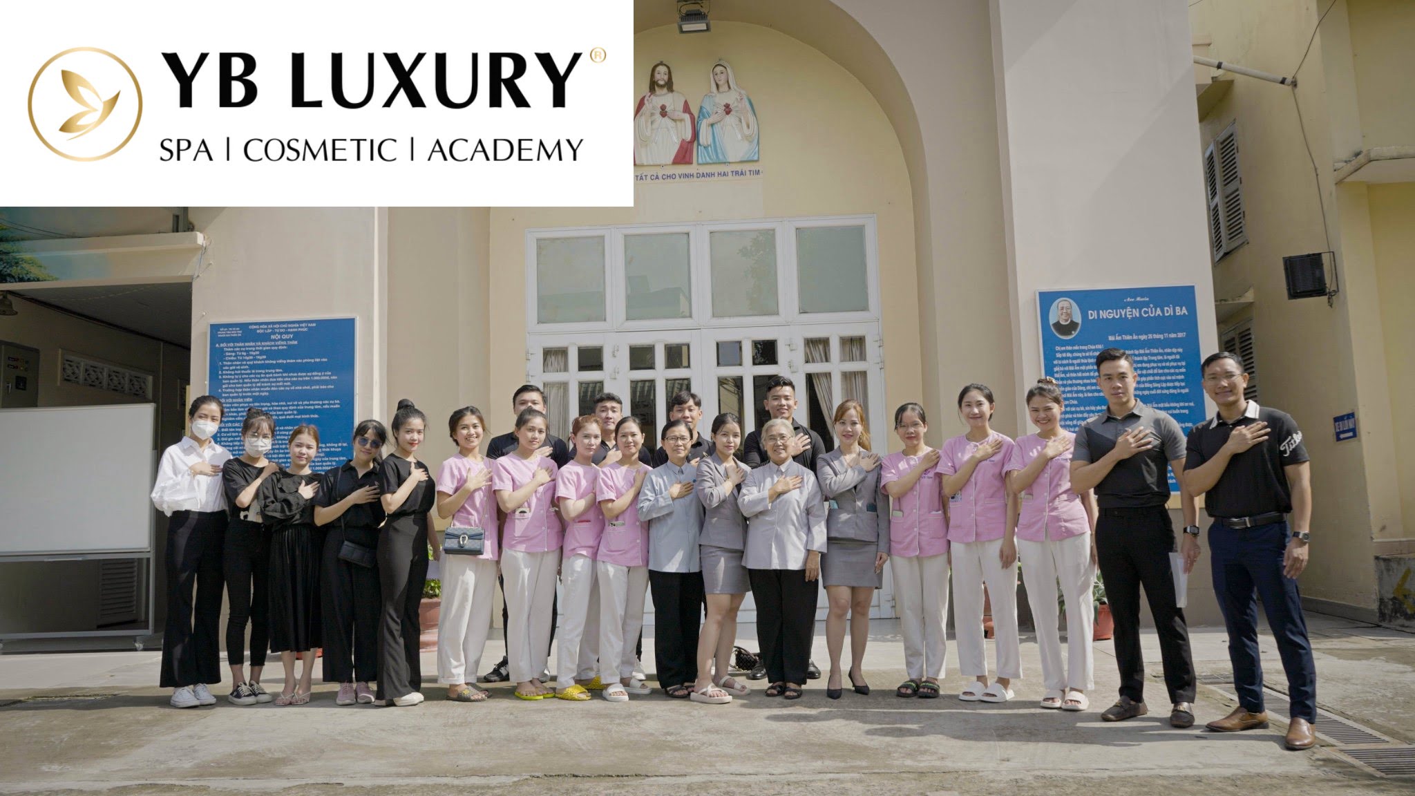 Tập thể nhân viên YB spa hoạt động thiện nguyện tại mái ấm Thiên Ân - Thủ Đức