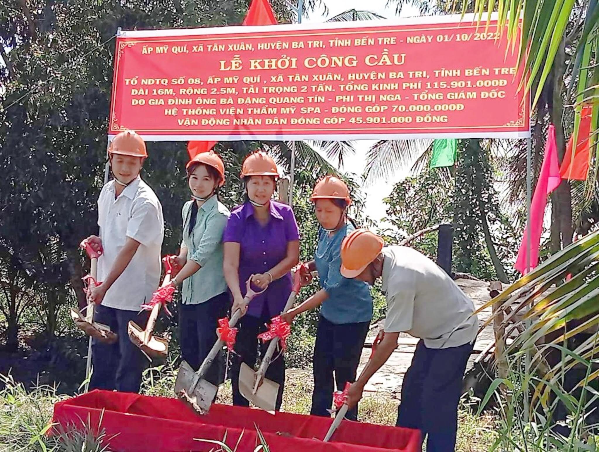 Lễ khởi công cầu của YB Spa đã thành công tốt đẹp