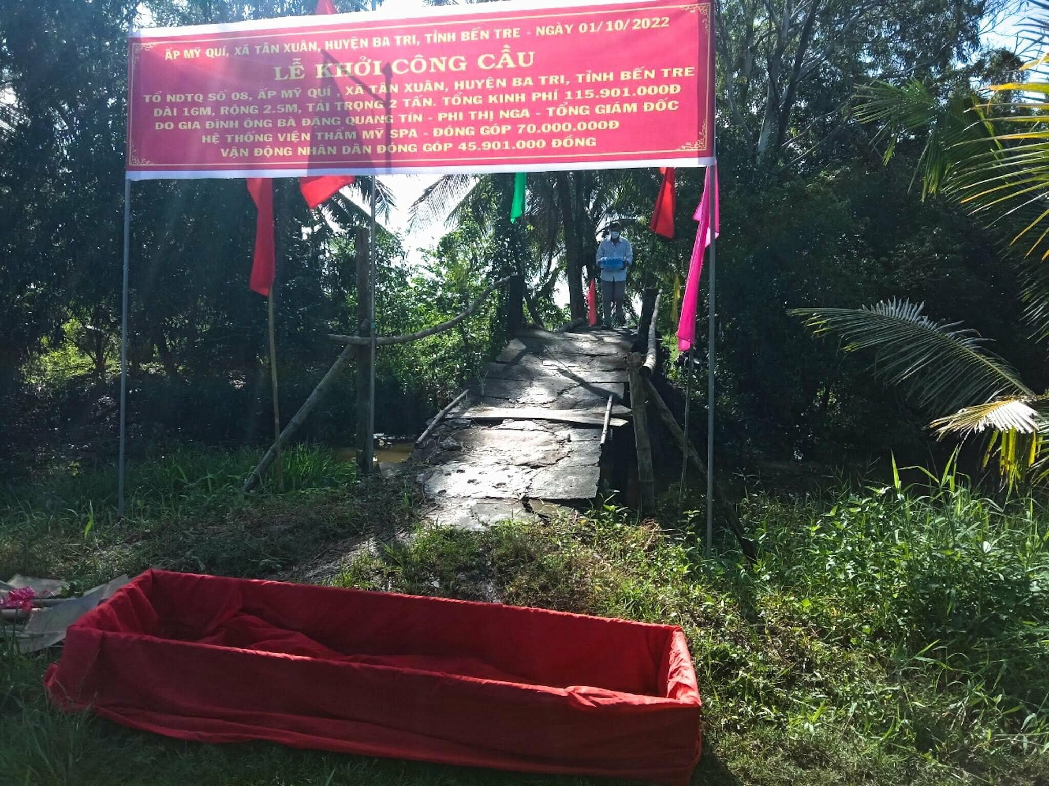 Chiếc cầu thứ 3 trong hành trình thiện nguyện của YB Spa