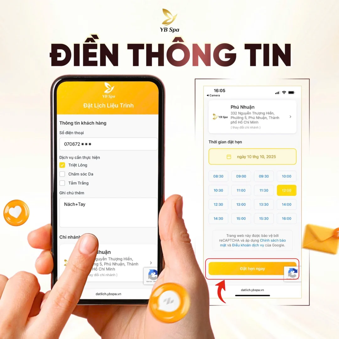 Hệ thống Viện Thẩm Mỹ YB Spa chính thức mở nhận đặt lịch làm đẹp – Chủ động thời gian, trọn vẹn trải nghiệm