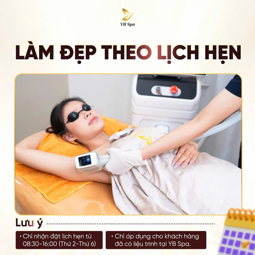 Hệ thống Viện Thẩm Mỹ YB Spa chính thức mở nhận đặt lịch làm đẹp – Chủ động thời gian, trọn vẹn trải nghiệm