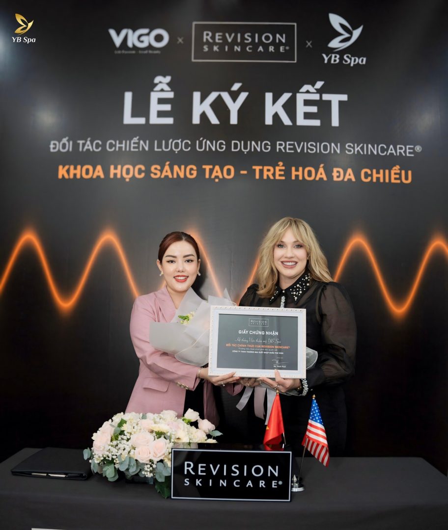 Lễ Ký kết chuyển giao công nghệ giữa Viện Thẩm Mỹ YB Spa cùng The Vigo – Đối tác chiến lược ứng dụng REVISION SKINCARE