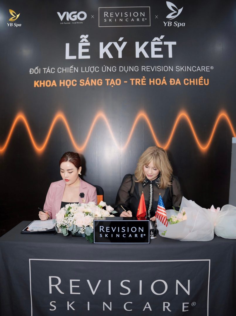 Lễ Ký kết chuyển giao công nghệ giữa Viện Thẩm Mỹ YB Spa cùng The Vigo – Đối tác chiến lược ứng dụng REVISION SKINCARE