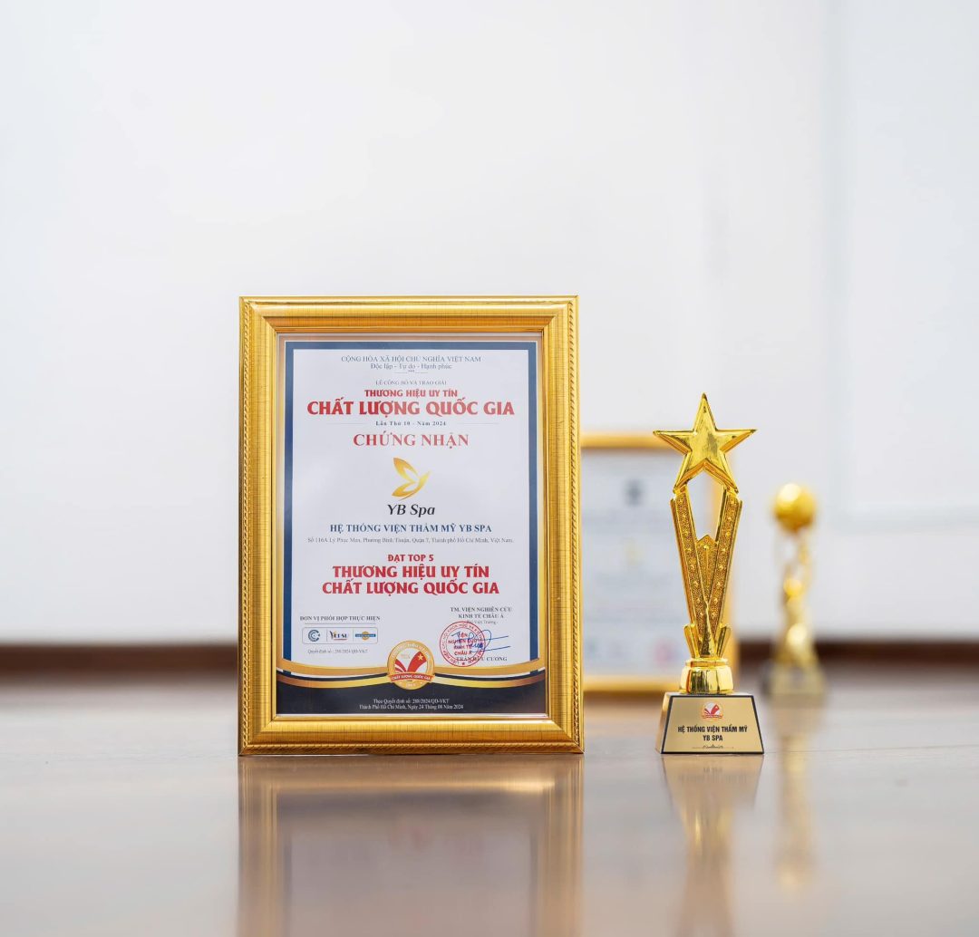 Viện Thẩm Mỹ YB Spa Vinh Danh Giải Thưởng “Top 5 Thương Hiệu Uy Tín Chất Lượng Quốc Gia”