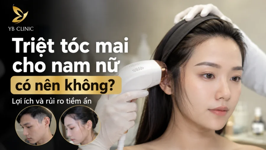 Triệt tóc mai cho nam nữ có nên không? Lợi ích và rủi ro tiềm ẩn