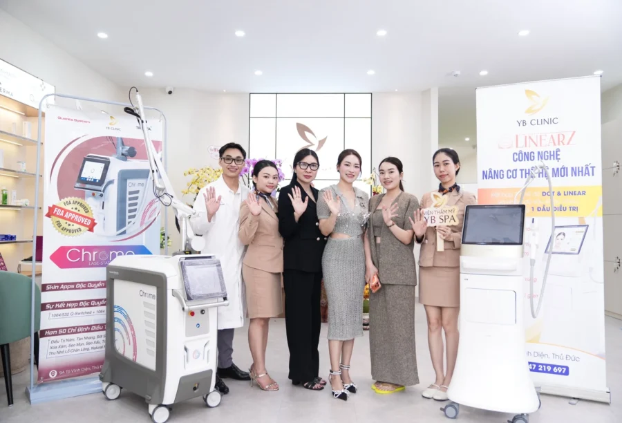 Viện Thẩm Mỹ YB Spa chính thức cập nhật đồng thời 2 siêu phẩm công nghệ trẻ hóa LinearZ & Laser Chrome tại chi nhánh Thủ Đức