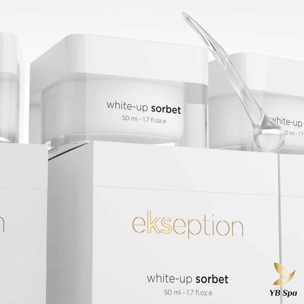 Top 6 sản phẩm chăm sóc da tốt nhất của thương hiệu Ekseption 23 Kem Ekseption White-up Sorbet phù hợp với cho các loại da có sắc tố, sạm màu và da khô