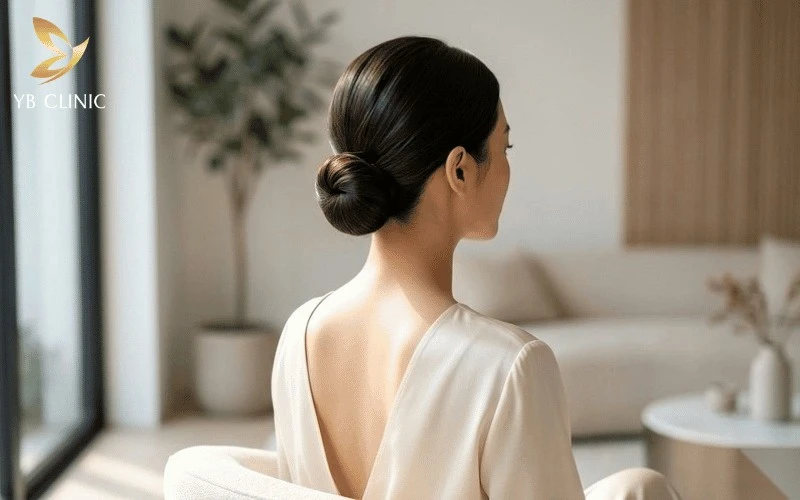 Bí Quyết Để Búi Tóc Đẹp Như Salon Đơn Giản Tại Nhà 13 Kiểu búi tóc thấp chignon thanh lịch tôn lên vùng gáy gọn gàng và cổ thanh thoát.