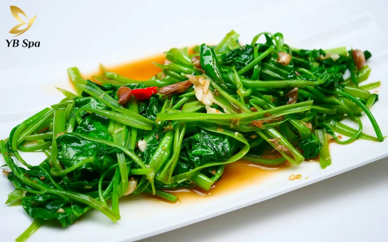 Bị sẹo lõm có nên ăn rau muống không? 29 Người bị sẹo lõm có nên ăn rau muống?