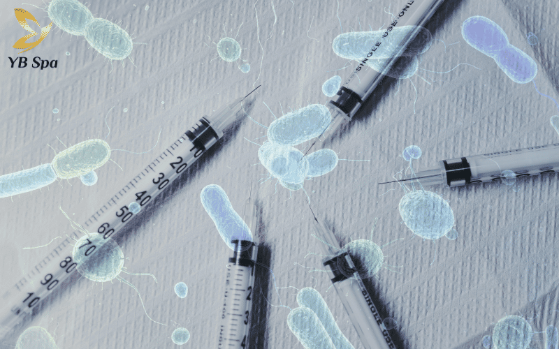 Biến chứng khi tiêm meso là gì? Dấu hiệu nhận biết và cách xử lý kịp thời 30 Bất kỳ sự lơ là nào trong khâu vô trùng tại cơ sở cũng là con đường ngắn nhất dẫn đến nhiễm trùng nghiêm trọng sau tiêm