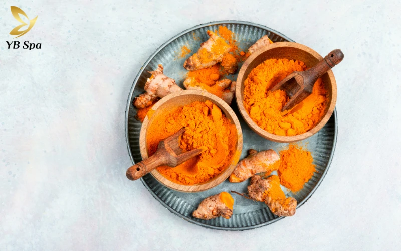Cách làm xẹp mụn sưng đỏ sau 1 đêm an toàn, cấp tốc 28 Bột nghệ tươi hoặc tinh bột nghệ