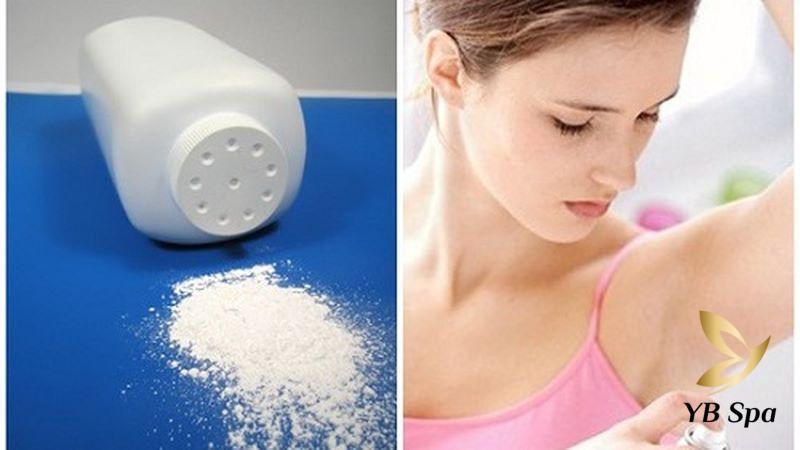 cách trị hôi nách bằng phấn rôm