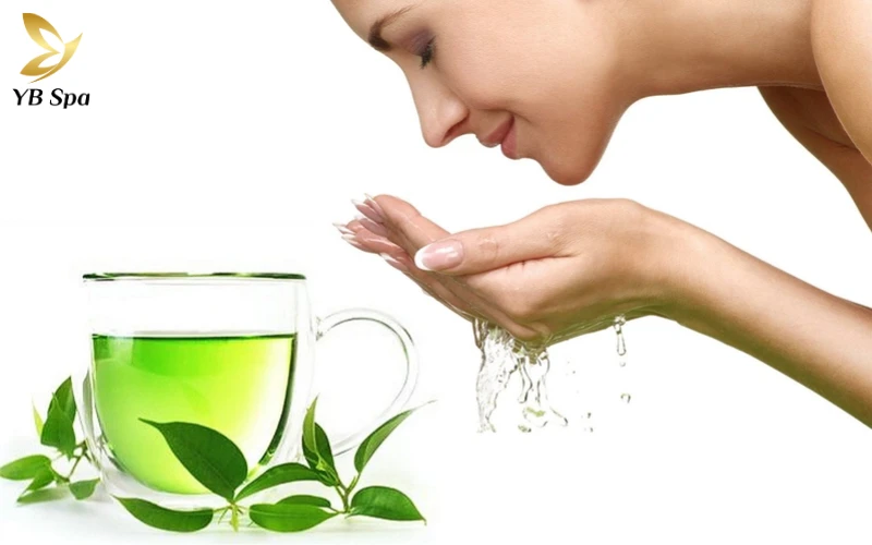 Rửa mặt bằng nước trà xanh