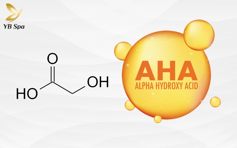 Sản phẩm chứa AHA/BHA hoặc Axit Glycolic trị mụn thịt quanh mắt