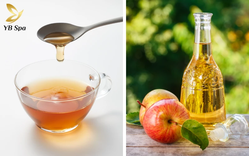 Cách trị nám bằng mật ong và giấm táo