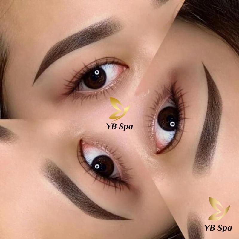 Cách Triệt Lông Mày Tại Nhà Hiệu Quả, An Toàn 35 Trước và sau khi triệt lông mày tại YB Spa (Nguồn: YB Spa)