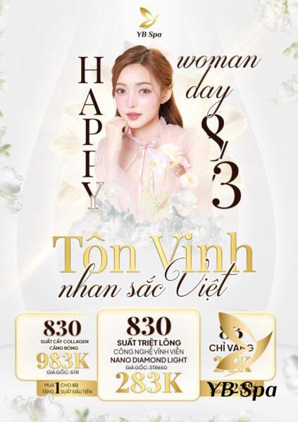 Chuong Trinh Chao Mung 8thang3 2024 Triet Long Vinh Vien 283k 10 Buoi Tiem Meso Cay Collagen 830 10 Buoi Tang 83 Chi Vang Di 2 Nguoi Giam 20 Phan Tram