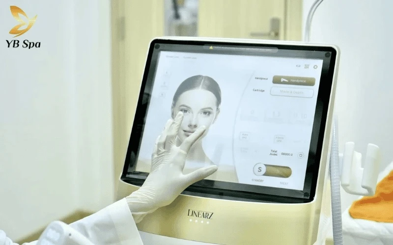 LinearZ sử dụng sóng siêu âm hội tụ tác động chính xác vào lớp SMAS để nâng cơ toàn diện mà không cần can thiệp phẫu thuật