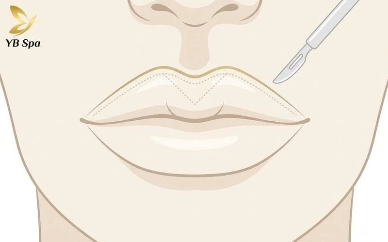  Phẫu thuật cắt môi: Giải pháp tạo hình môi chữ M vĩnh viễn.