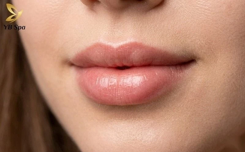 Môi cherry chúm chím với hai khối môi dưới căng mọng, đáng yêu.