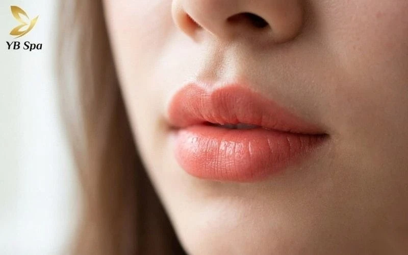 Môi trái đào: Hình dáng môi trên cong hình tim/chữ M, môi dưới đầy đặn, tạo nên vẻ đẹp quyến rũ.