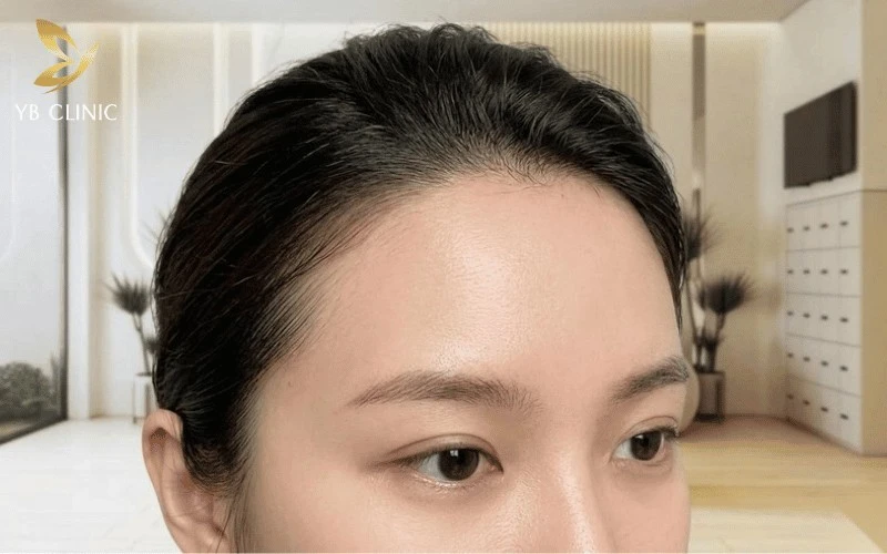 Điều Gì Khiến Khuôn Mặt Trông Nữ Tính Hơn? 6 Đường chân tóc hài hòa với vầng trán tạo hiệu ứng trán cao, sáng và góp phần tôn lên các đường nét nữ tính.