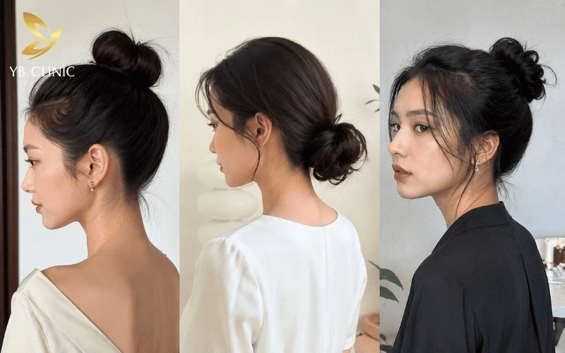 Điều Gì Khiến Một Kiểu Búi Tóc Nhìn Sang Hơn? Bí Quyết Từ Vùng Gáy 10 Lựa chọn vị trí búi tóc phù hợp giúp tôn vinh các đường nét tự nhiên trên khuôn mặt.