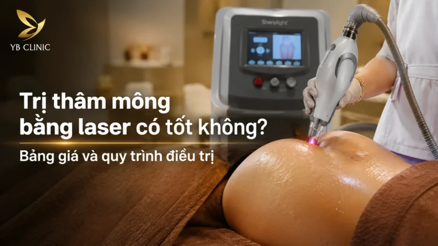 Trị thâm mông bằng laser có tốt không? Bảng giá và quy trình điều trị