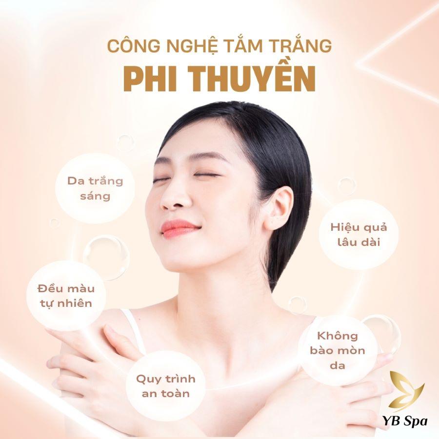 Giá tắm trắng toàn thân hiện nay bao nhiêu? Các yếu tố ảnh hưởng 10 Các ưu điểm của công nghệ tắm trắng phi thuyền