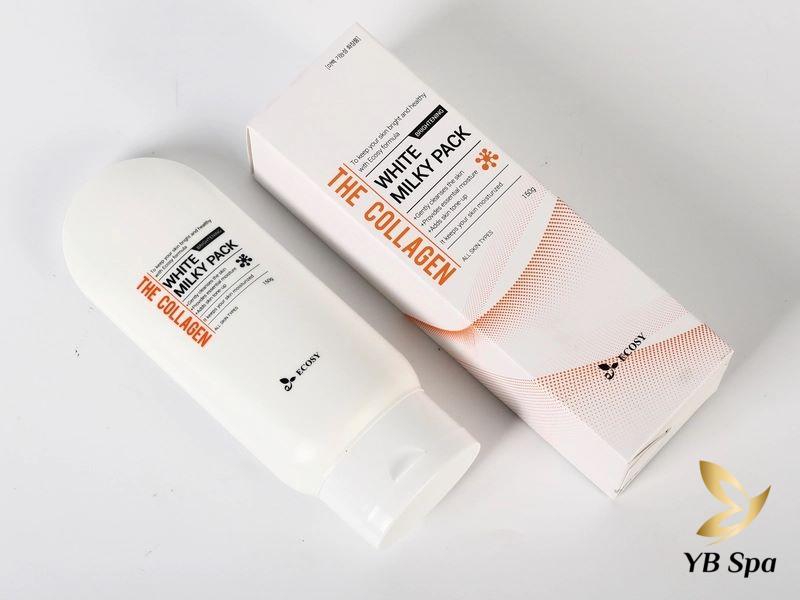 Top 9 kem tắm trắng body tốt nhất hiện nay trên thị trường 31 Kem tắm trắng Ecosy Nature White Milky Pack The Collagen