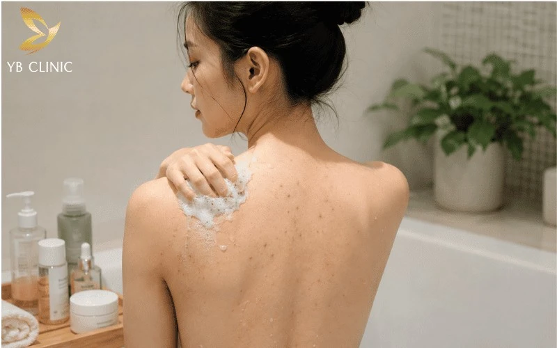 Làm Sao Để Hết Lông Gáy? Các Phương Pháp Và Lưu Ý An Toàn 9 Tẩy tế bào chết nhẹ nhàng trước khi dọn lông giúp loại bỏ lớp sừng già, làm sạch bề mặt da và hỗ trợ quá trình loại bỏ lông hiệu quả hơn.