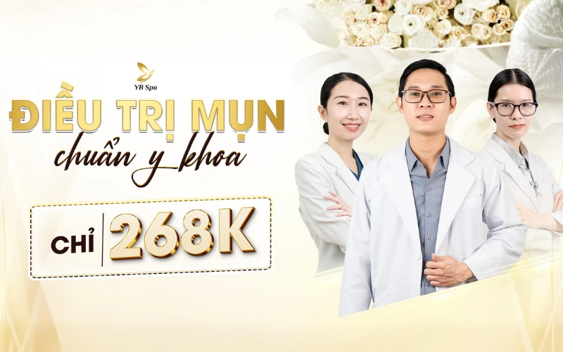 điều trị mụn ẩn chuyên sâu từ YB Spa