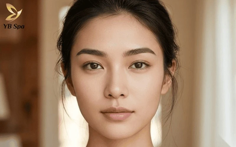 Đặc điểm nhận diện chuẩn của mày ngài là sợi lông mày mọc dày, mướt, hơi cong nhẹ và có phần đuôi hướng lên đầy khí chất