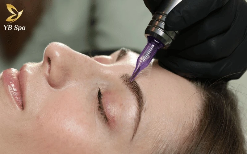 Sở hữu đôi mày Tân Nguyệt Mi thanh tú và an toàn nhờ quy trình Hairstroke vô trùng nghiêm ngặt chỉ có tại YB Spa