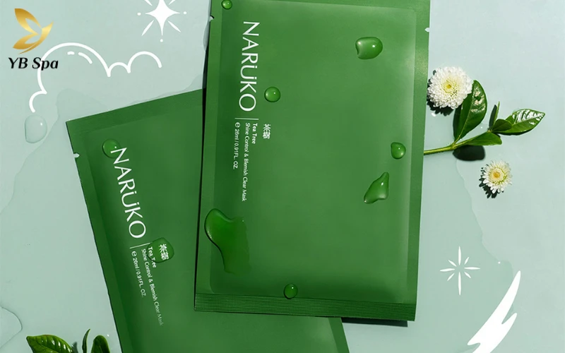 Mặt nạ tràm trà Naruko là giải pháp hiệu quả giúp kiểm soát dầu thừa và làm dịu nhanh chóng các nốt mụn sưng đỏ.