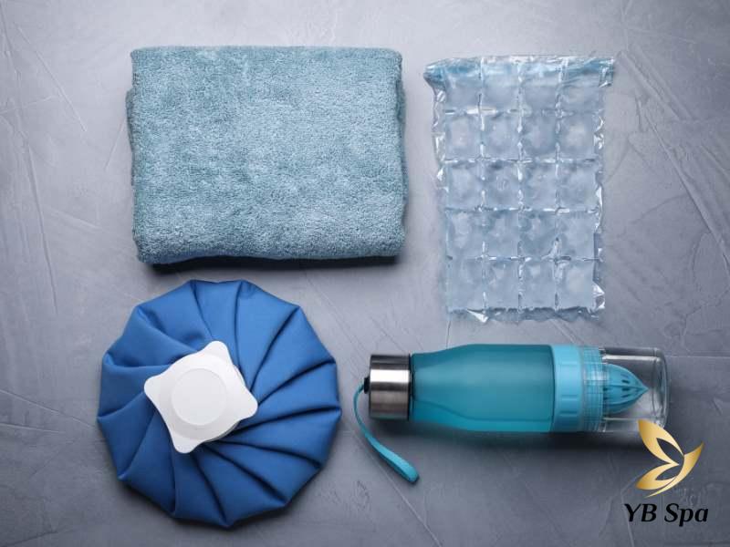 Các vật dụng dùng để chườm ấm 