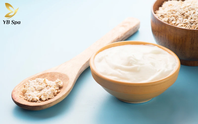 Mặt nạ từ Yến mạch và Sữa chua không đường