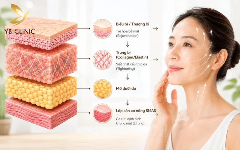 Nâng cơ mặt là gì? Cấu trúc các tầng da và nguyên lý trẻ hóa bề mặt