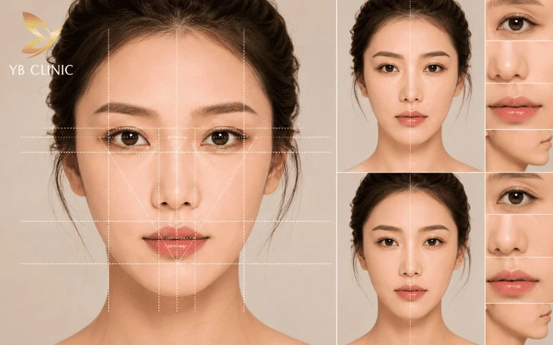 Tinh chỉnh các chi tiết theo tỷ lệ gương mặt giúp tôn lên nét đẹp tự nhiên, hài hòa và vẫn giữ được dấu ấn riêng của mỗi người.