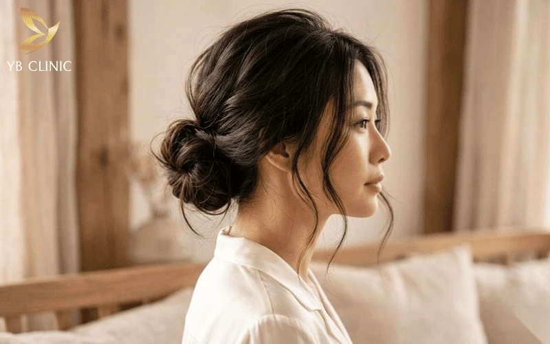 Top 7 Kiểu Tóc Khiến Phụ Nữ Trông Khí Chất Hơn 7 Tóc búi thấp lỏng tay mang lại vẻ đẹp thanh lịch, tự nhiên và vô cùng cuốn hút.