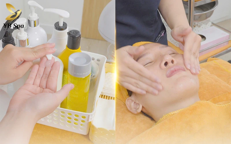 Làn da trở nên mịn màng và căng bóng rõ rệt sau khi được thoa đủ các dưỡng chất.