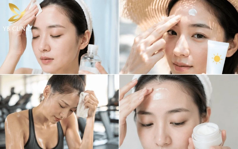 Quy Trình Triệt Tóc Trán Chuẩn Và Các Lưu Ý An Toàn 11 Chăm sóc đúng cách sau triệt tóc trán giúp da phục hồi nhanh, hạn chế kích ứng và duy trì hiệu quả lâu dài.