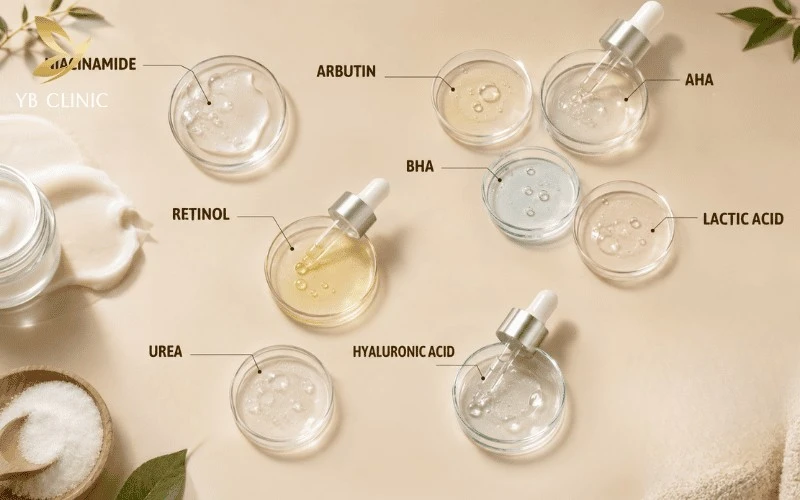 Review 5 Kem Bôi Trị Thâm Mông Hiệu Quả Được Nhiều Người Tin Dùng 13 Các hoạt chất trị thâm mông phổ biến như Niacinamide, AHA, BHA, Retinol giúp làm sáng da, loại bỏ tế bào chết và hỗ trợ tái tạo da hiệu quả.