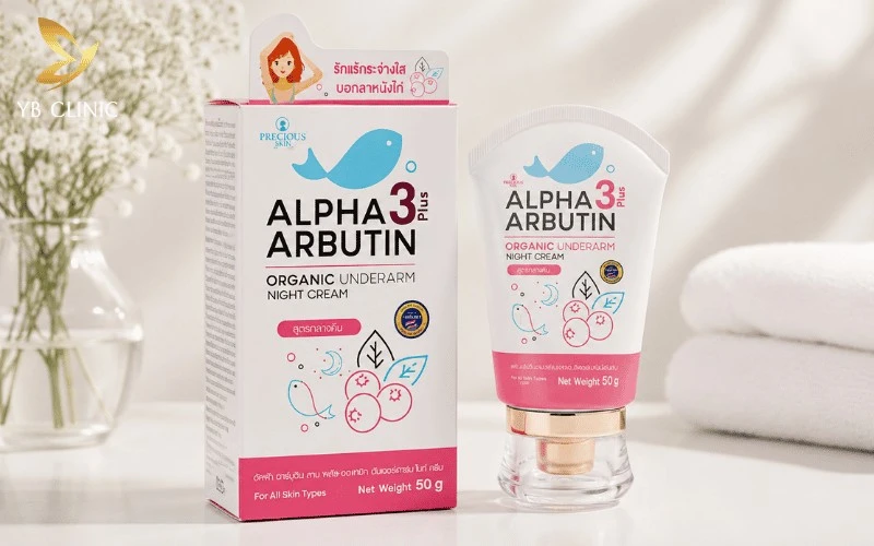 Review 5 Kem Bôi Trị Thâm Nách Được Nhiều Người Tin Dùng 12 Kem trị thâm nách Alpha Arbutin 3 Plus chứa Alpha Arbutin, hỗ trợ cải thiện vùng da dưới cánh tay sạm màu, giúp da trông sáng và đều màu hơn khi sử dụng đều đặn.