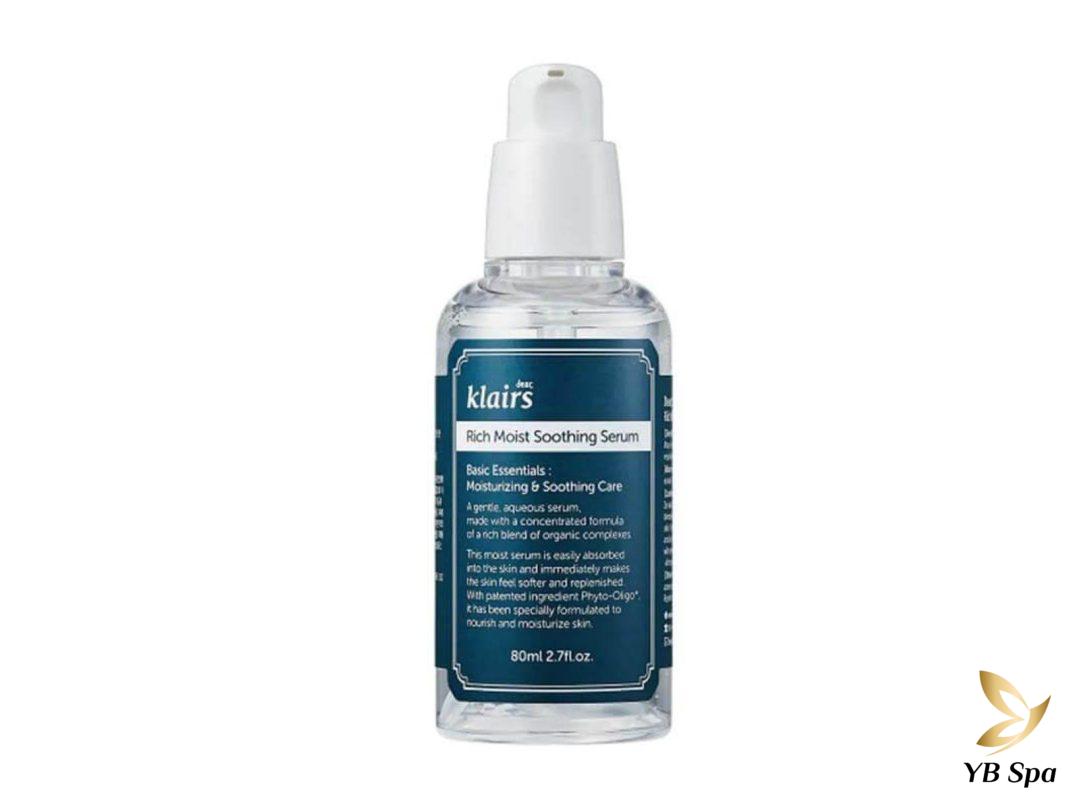 Sau peel có nên dùng serum? 17 serum phục hồi da sau peel 39 Serum dưỡng ẩm Klairs Rich Moist Soothing là lựa chọn hoàn hảo cho làn da khô và nhạy cảm.