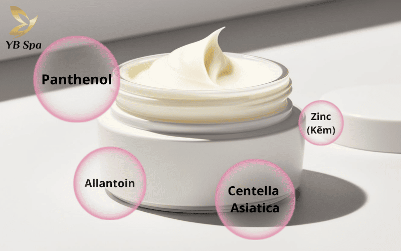 Lựa chọn sản phẩm chứa các thành phần phục hồi chuyên sâu để đẩy nhanh tốc độ làm lành vết thương sau triệt lông